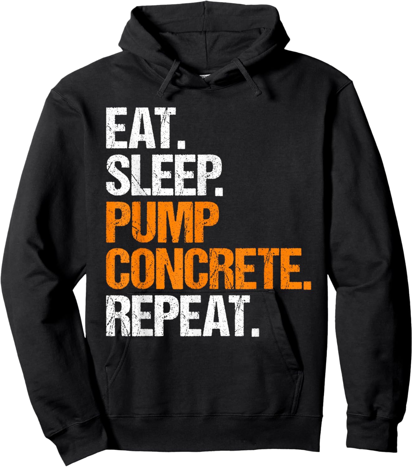 Concrete Pump Operator Eat Sleep Routine Hoodie - Hoodie | Black
