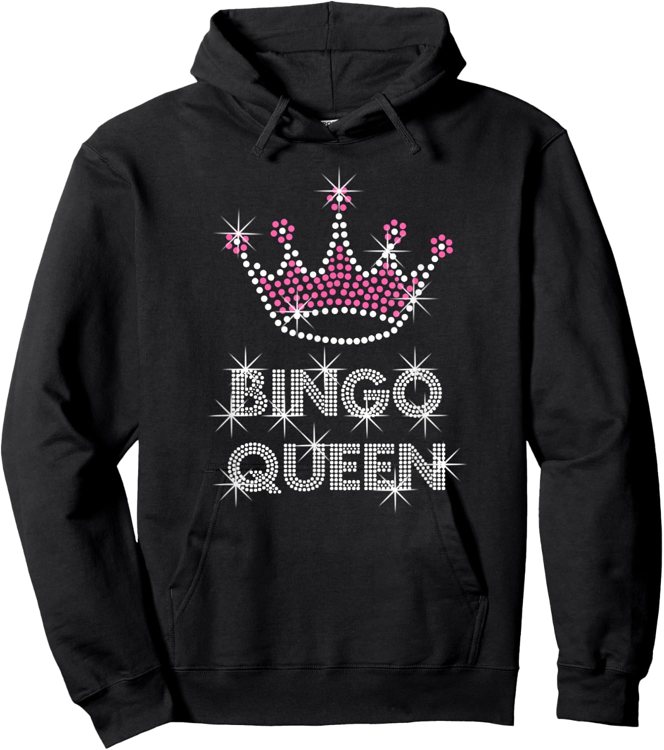 Bingo Bingo Queen Shirt top Hoodie - Hoodie | Black