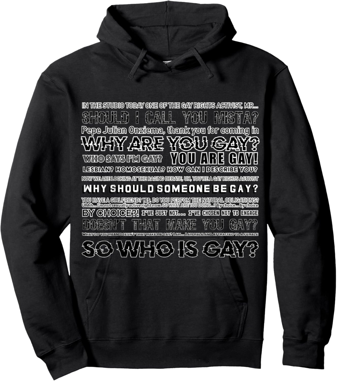 Why Are You Gay? Hoodie - Hoodie | Black