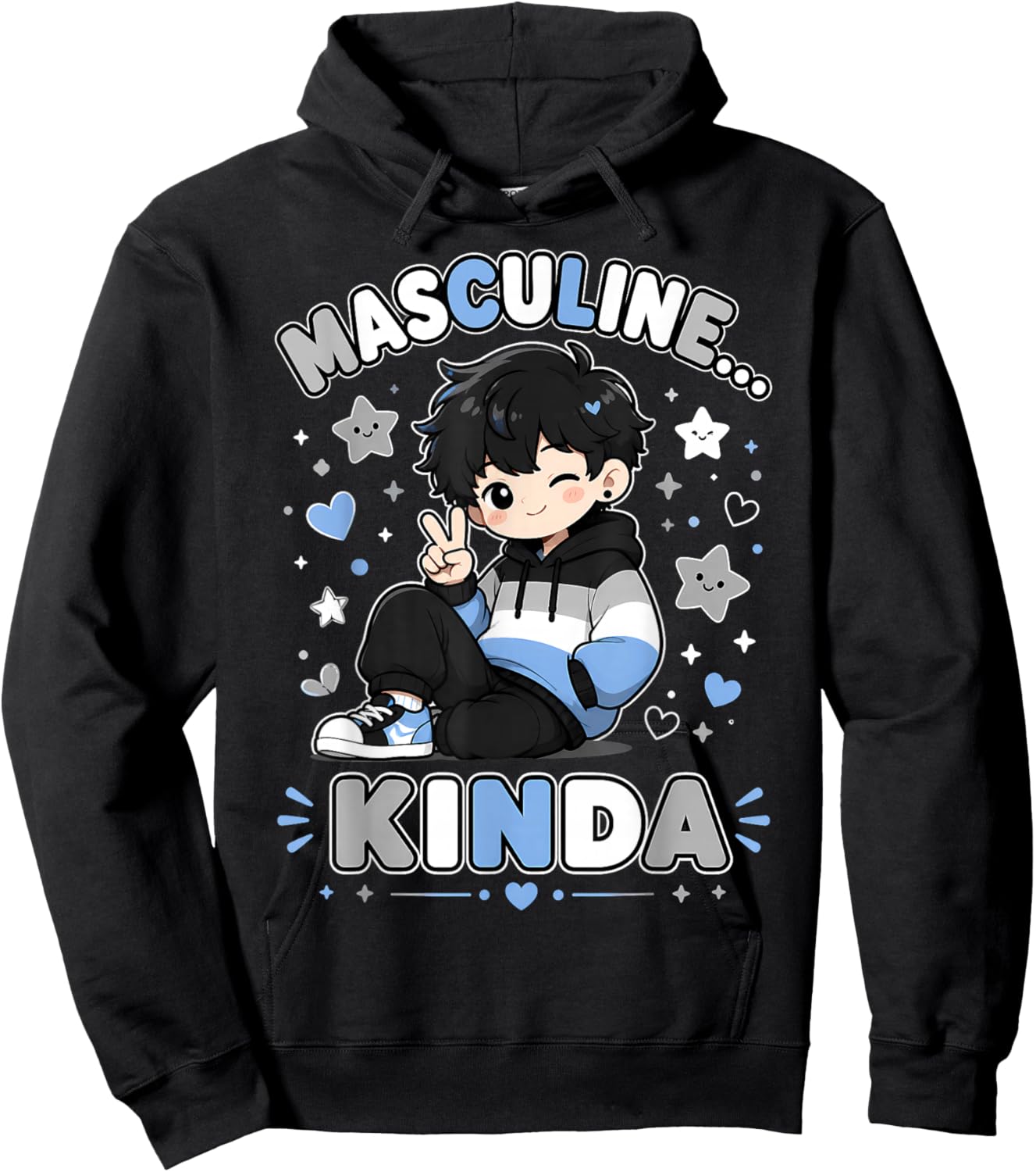 Funny Demiboy Hoodie - Hoodie | Black