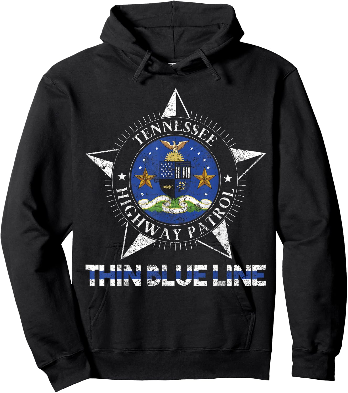 Tennessee Highway Patrol Shirt State Trooper Tennessee Hoodie - Hoodie | Black