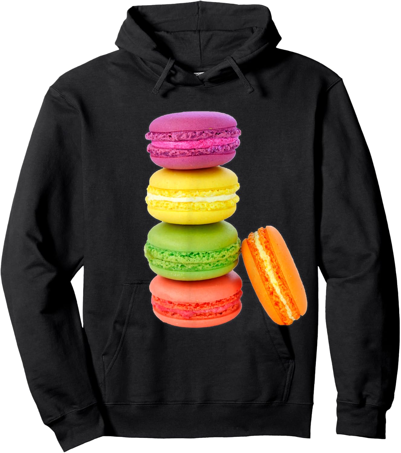 I Love Macaroons Macarons Candy Cupcake Sweets Cake Team Hoodie - Hoodie | Black