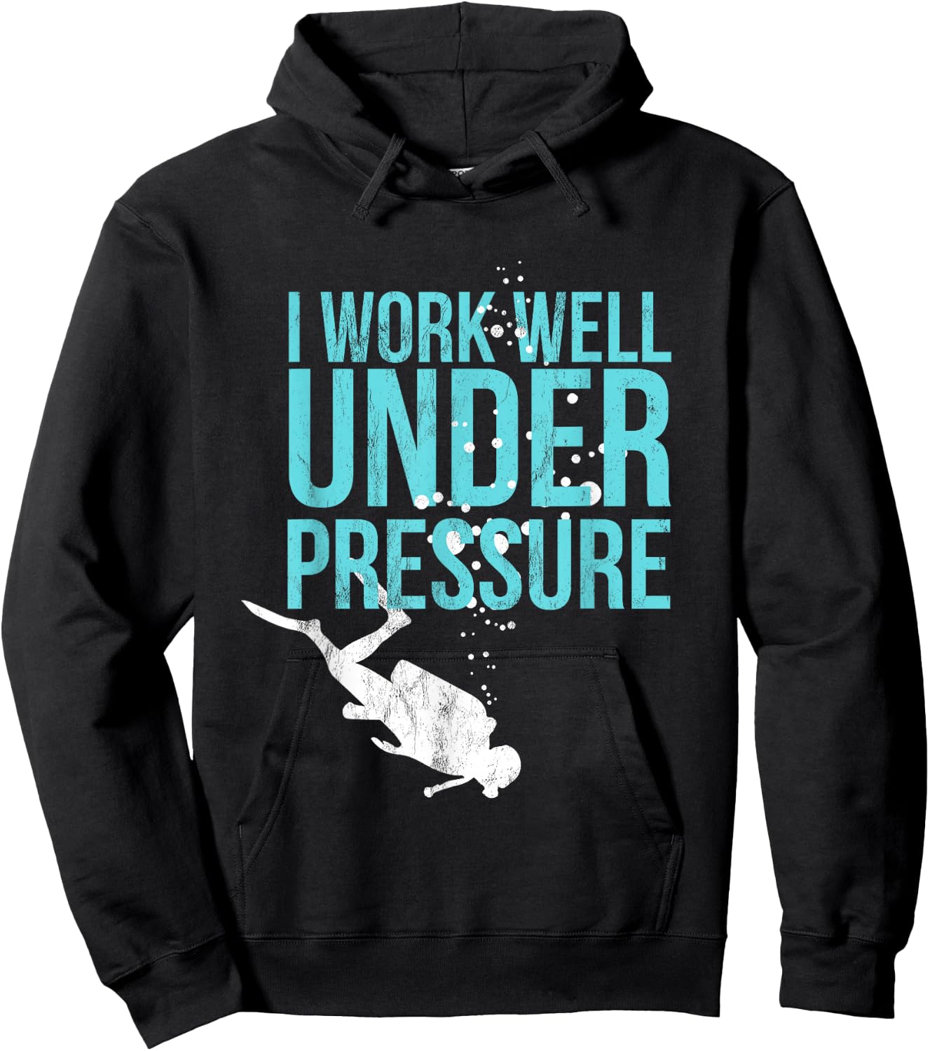 I Work Well Under Pressure - Scuba Diving Gift Hoodie - Hoodie | Black