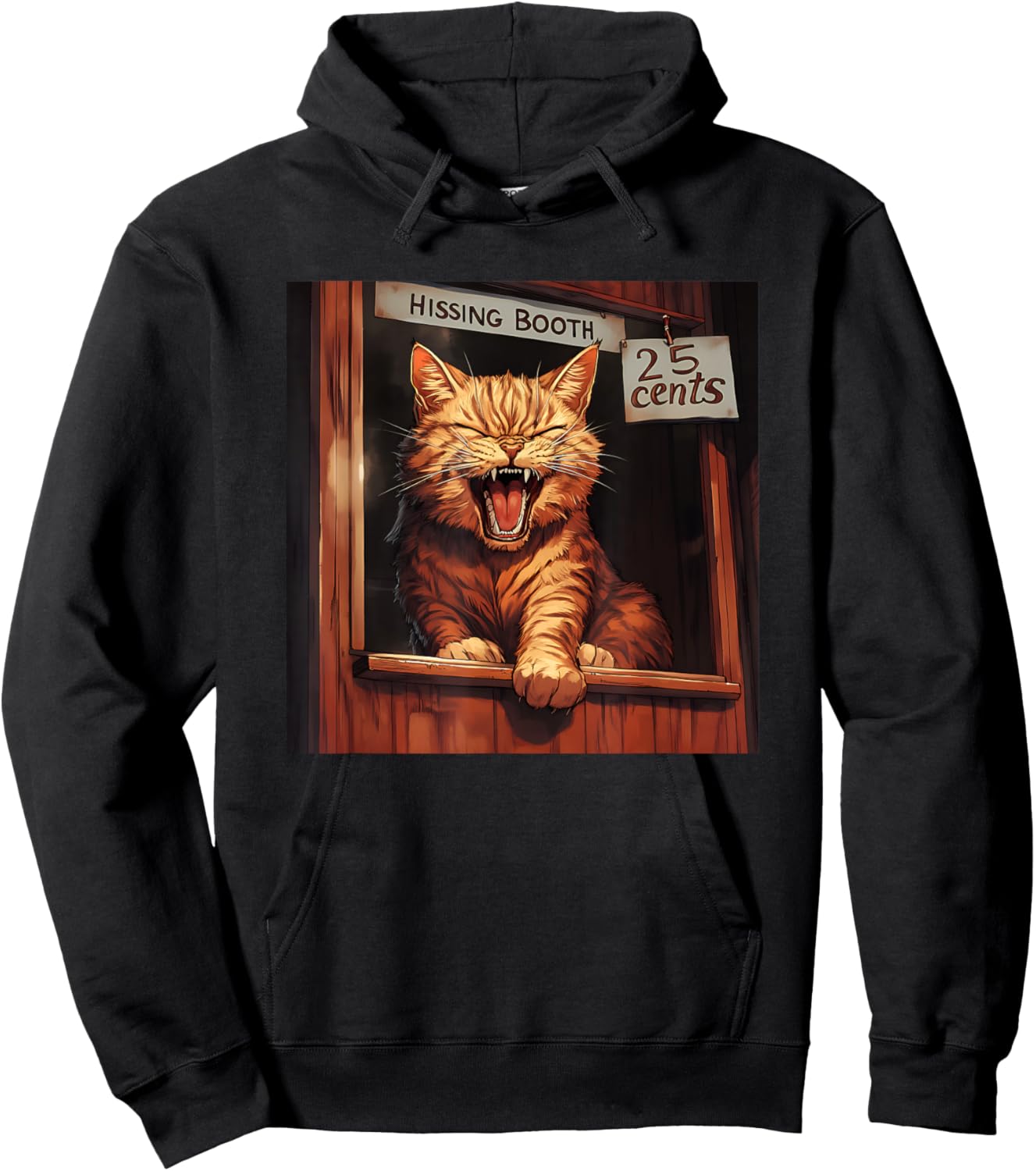Hissing Booth Cat Hoodie - Hoodie | Black