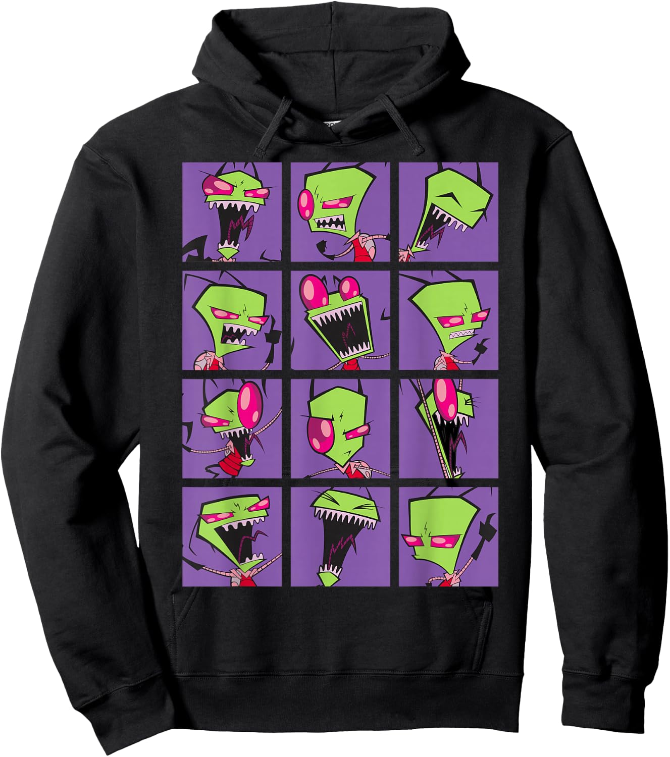 Nickelodeon Invader Zim Freak Out Collage Hoodie - Hoodie | Black