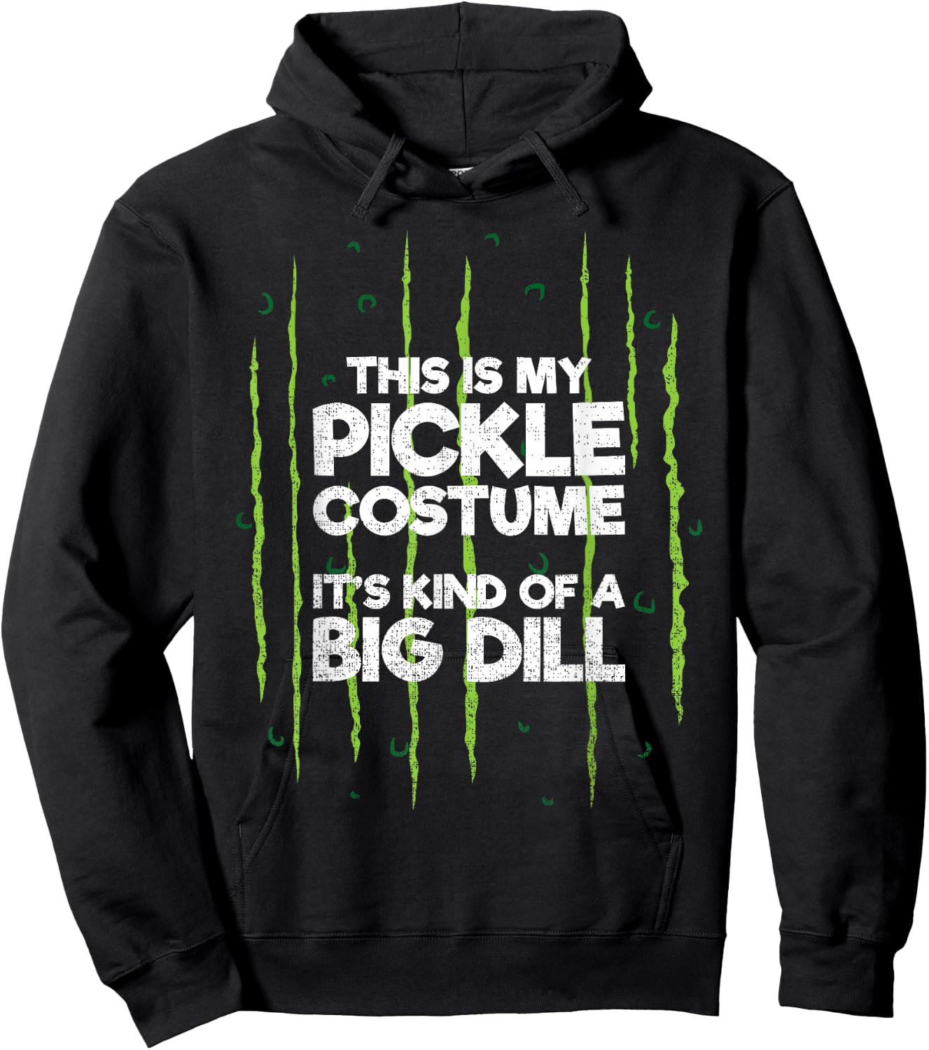 This Is My Pickle Costume Dill Halloween Food Lazy Costume Hoodie - Hoodie | Black