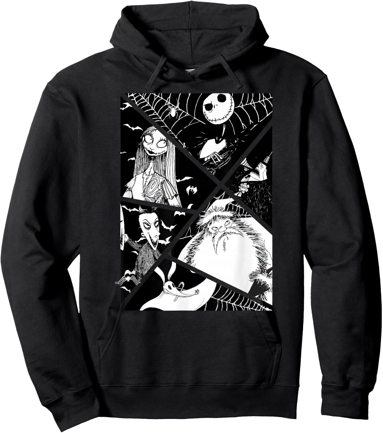 The Nightmare Before Christmas - Jack Sally Santa Lock Zero Hoodie - Hoodie | Black