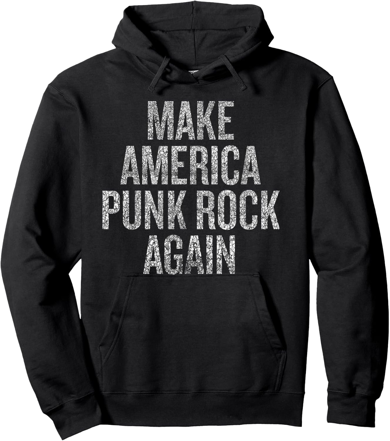 Make America Punk Rock Again Funny Political Statement Hoodie - Hoodie | Black