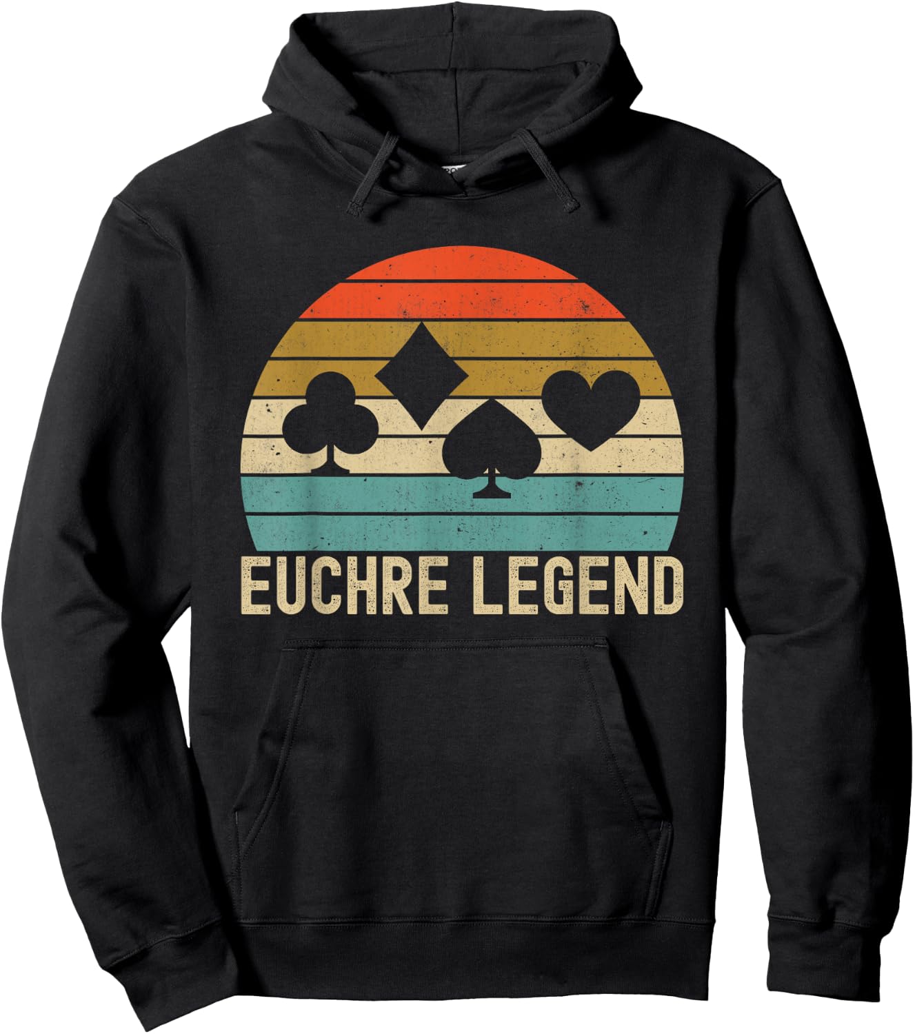 Euchre Legend Funny Hoodie - Hoodie | Black