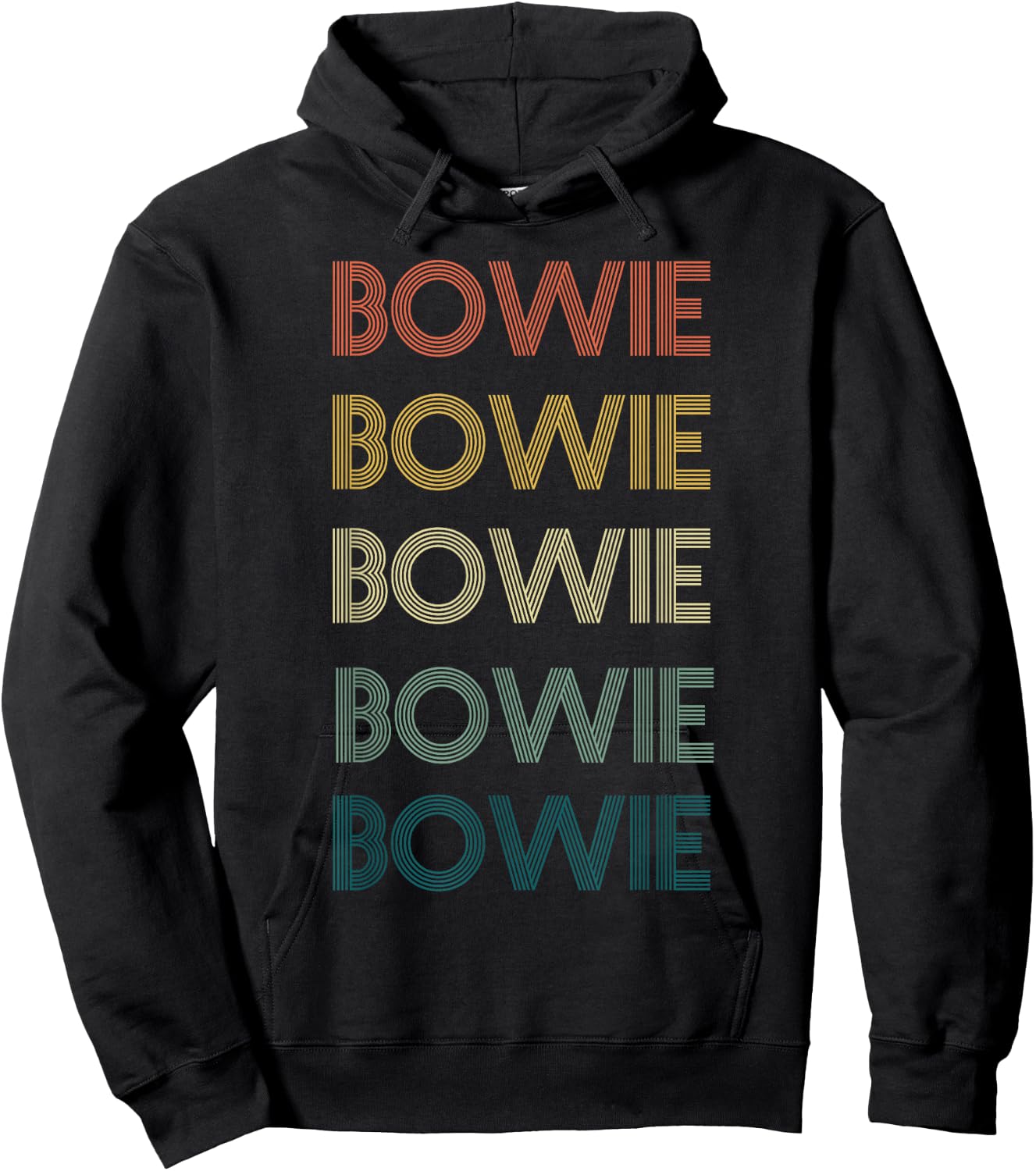 Bowie Maryland Pride Vintage State MD Retro 70s Hoodie - Hoodie | Black