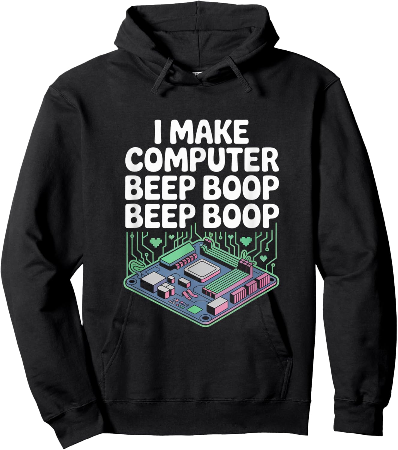 I Make Computer Beep Boop Beep Boop Network Engineer Hoodie - Hoodie | Black