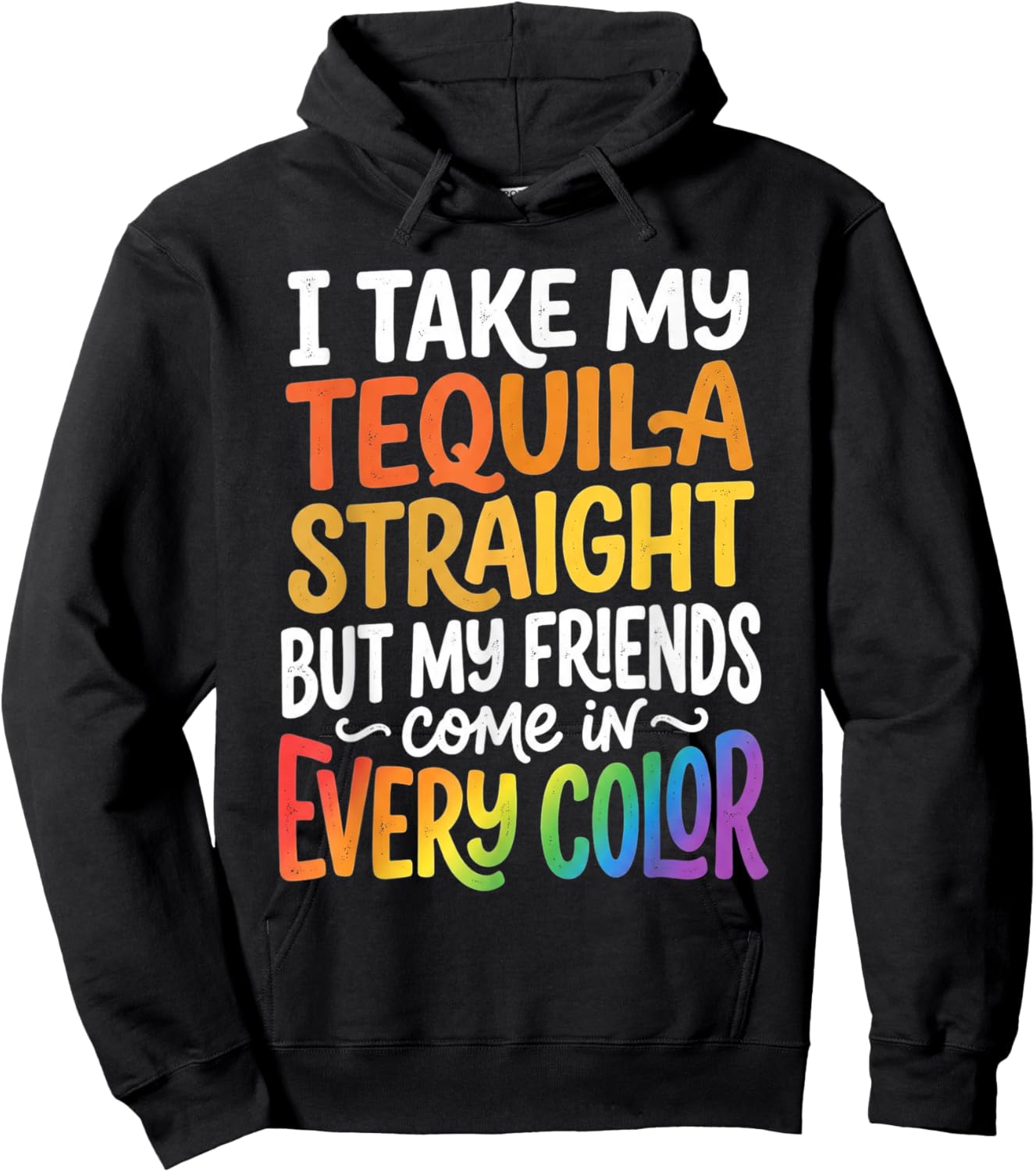 Gay Friends LGBTQ Ally Pride Support Hoodie - Hoodie | Black