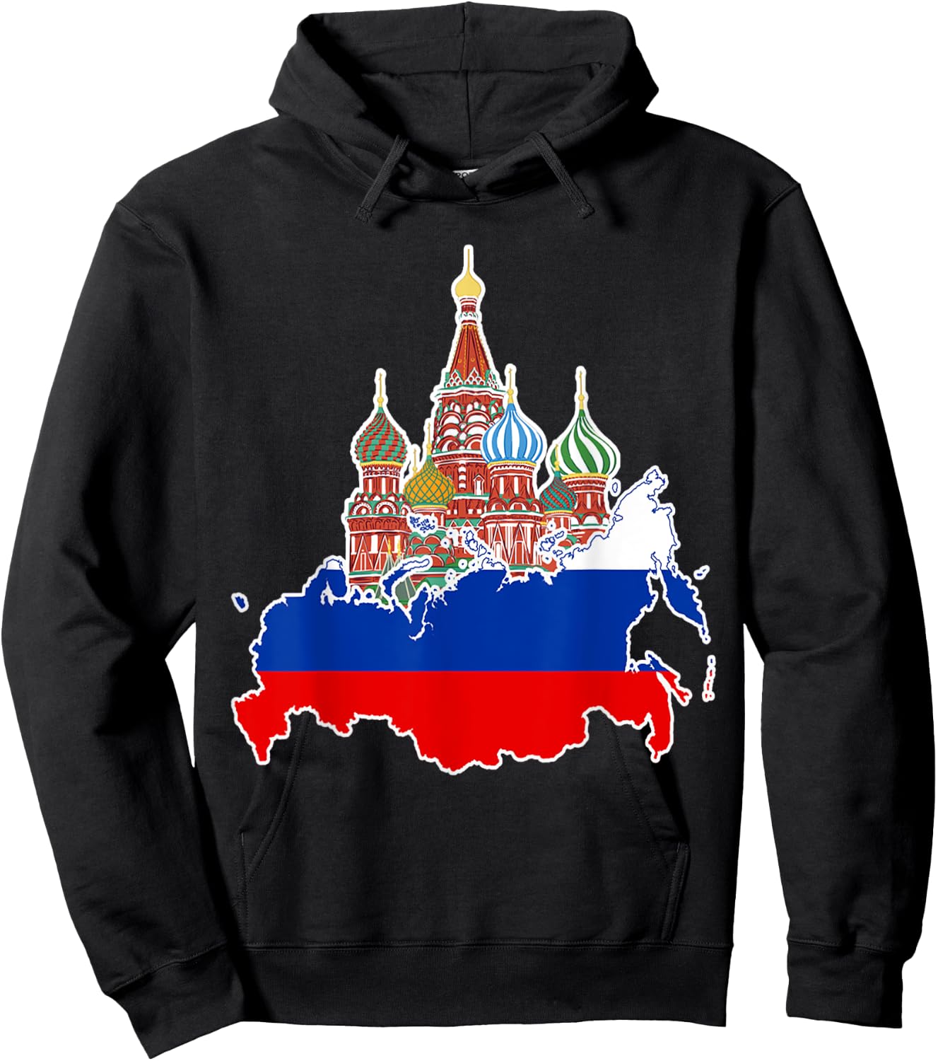 Russian Flag Shirts Kids Russian Soccer Fan, Russian Hoodie - Hoodie | Black