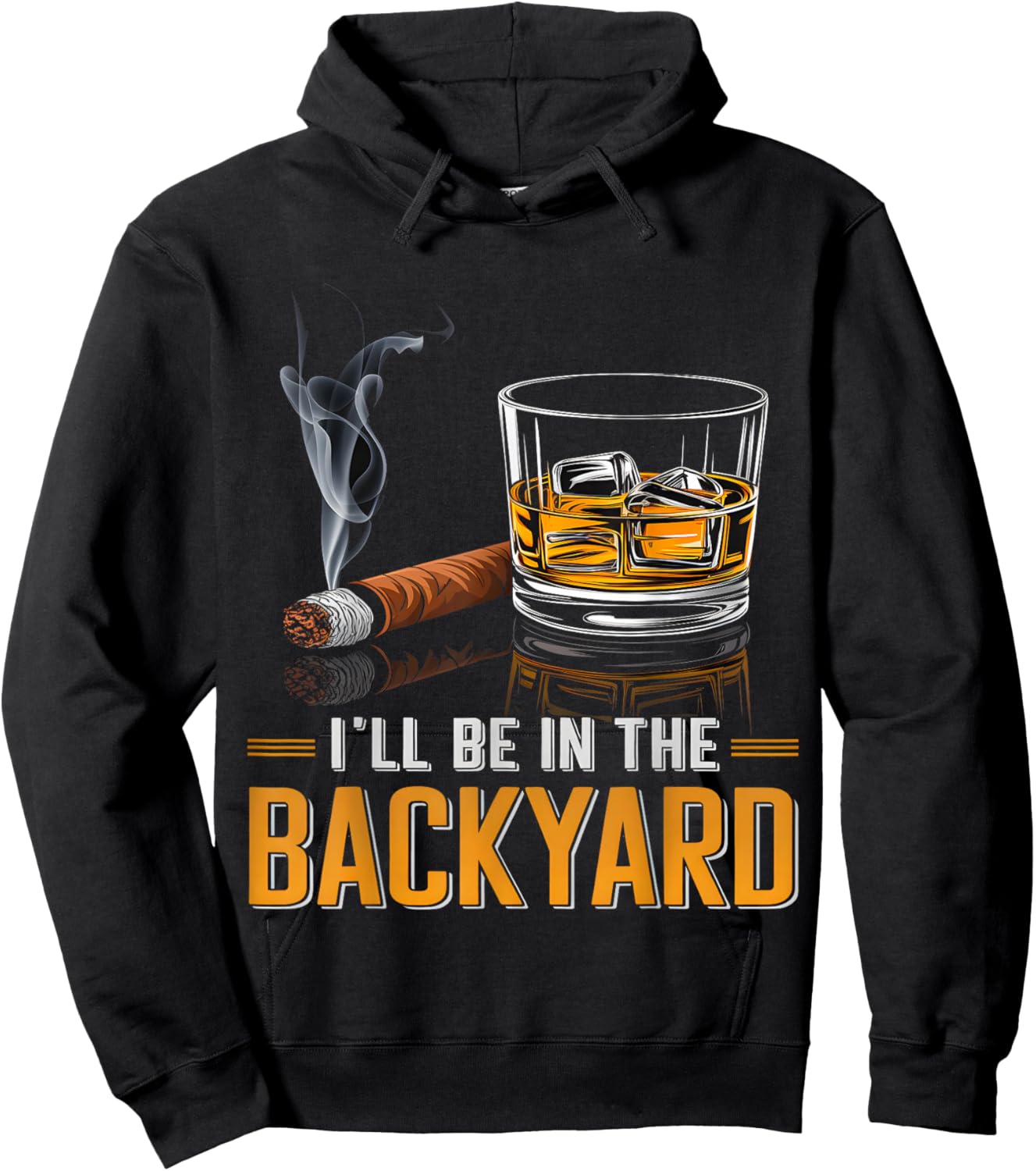 I'll Be in the Backyard Hoodie - Hoodie | Black