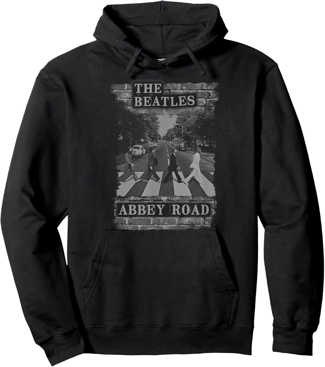The Beatles - Brick Wall Abbey Road Hoodie - Hoodie | Black