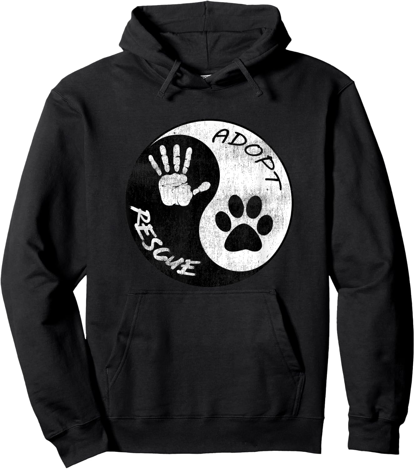 Adopt and Rescue Animal for Animal Foster & Shelters Hoodie - Hoodie | Black