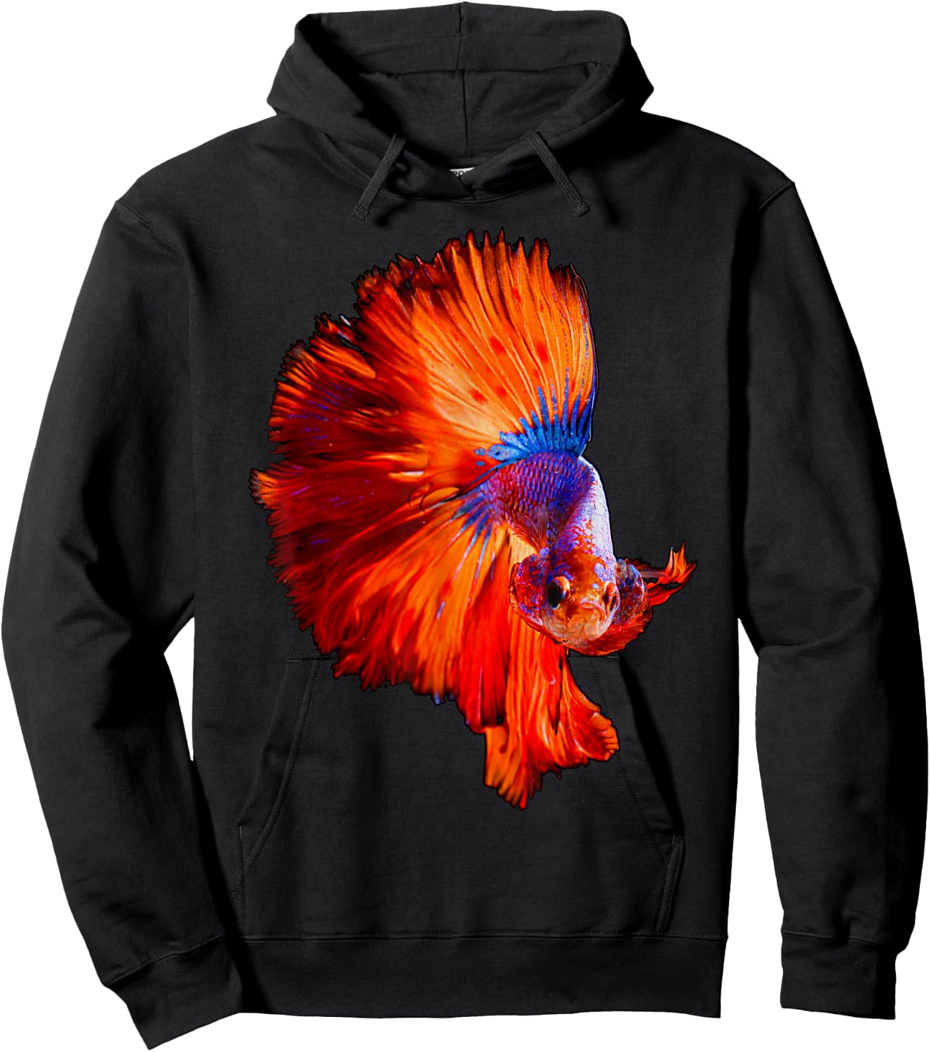 Betta Exotic Pet Fish , Women, Kids & Teens Hoodie - Hoodie | Black