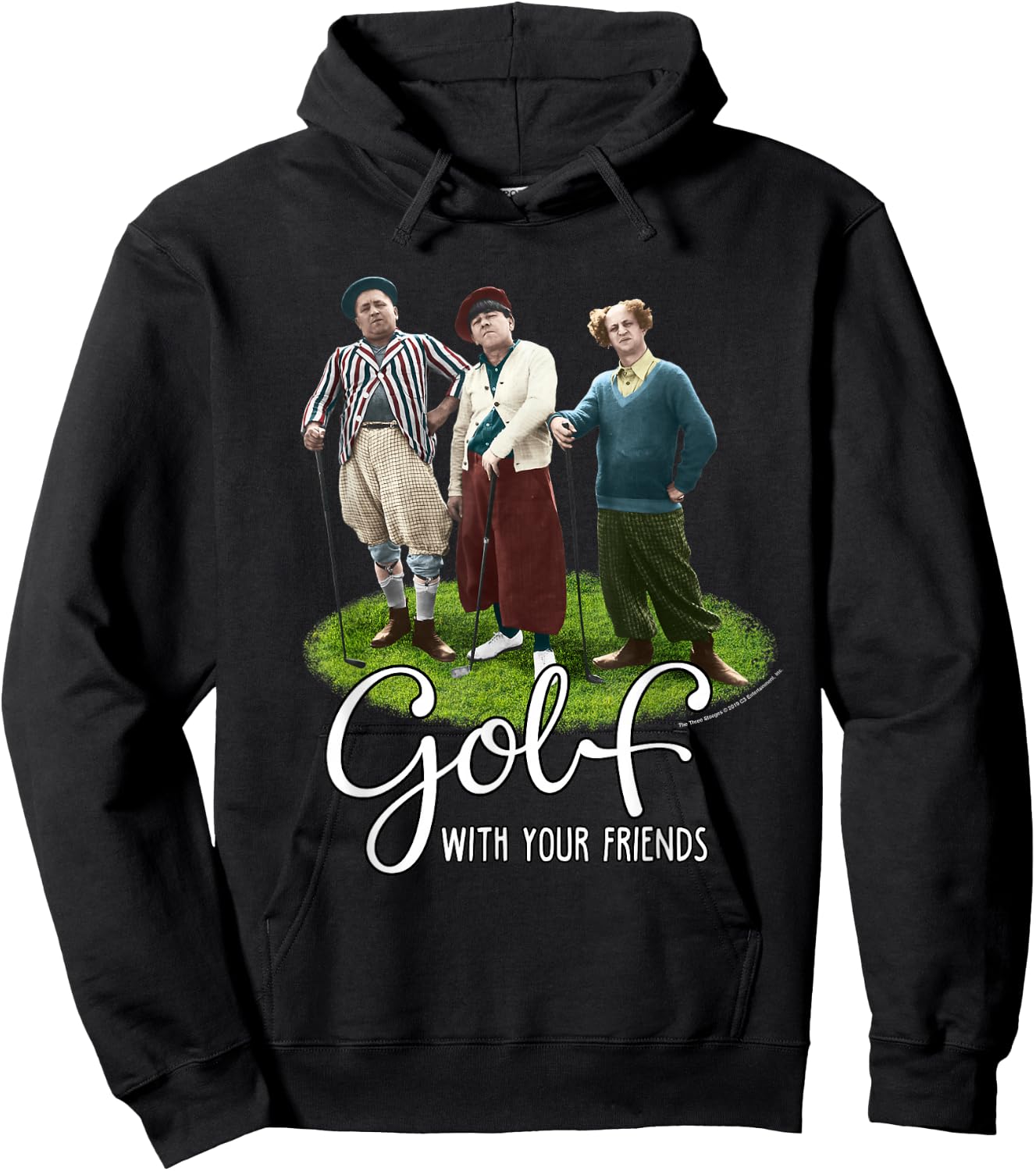 TTS- The Three Stooges Golf With Your Friends Hoodie - Hoodie | Black