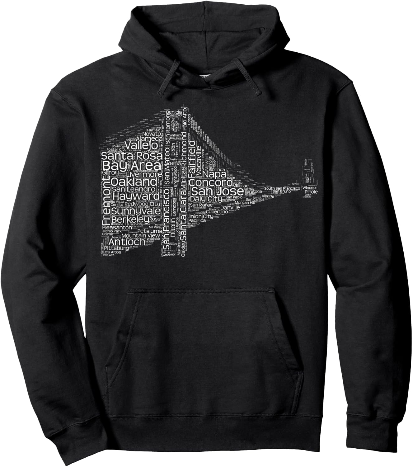 Cities of the Bay Area Hoodie - Hoodie | Black