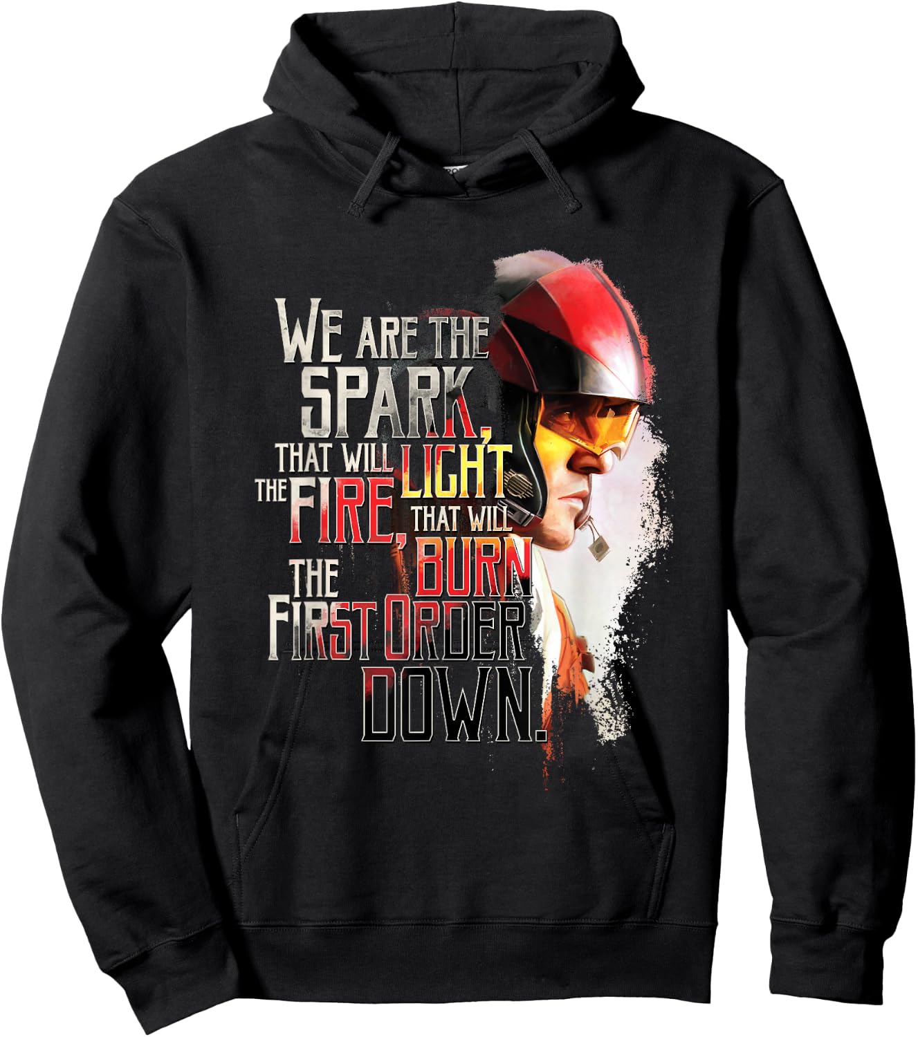 Star Wars Poe Dameron We Are The Spark Quote Hoodie - Hoodie | Black
