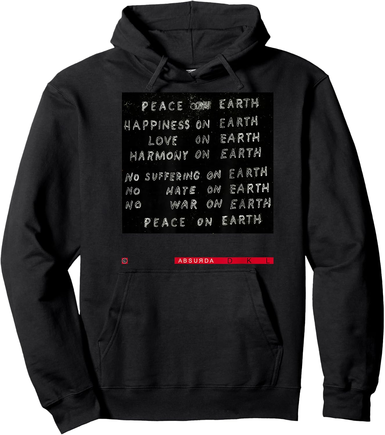 Studio: David Lynch Peace ON Earth Hoodie - Hoodie | Black