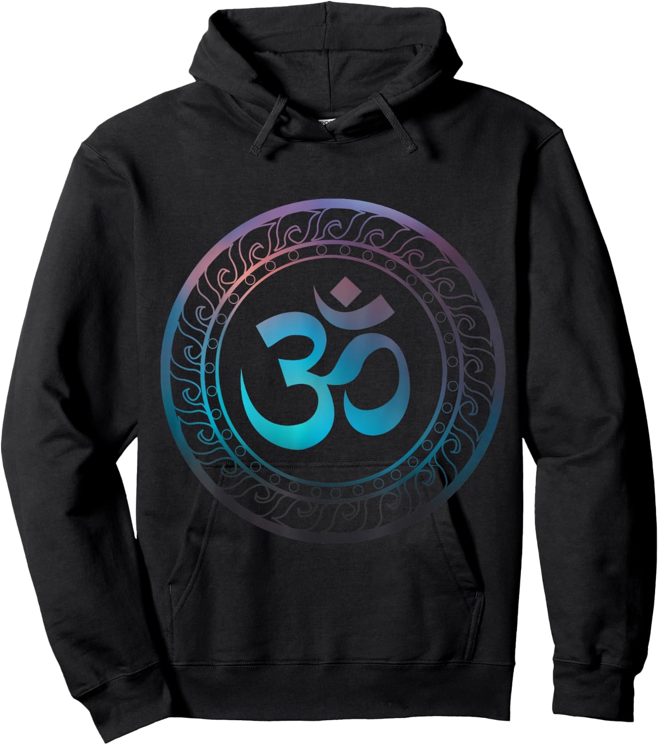 Om Ohm Aum Symbol Spiritual Yoga Gift Hoodie - Hoodie | Black