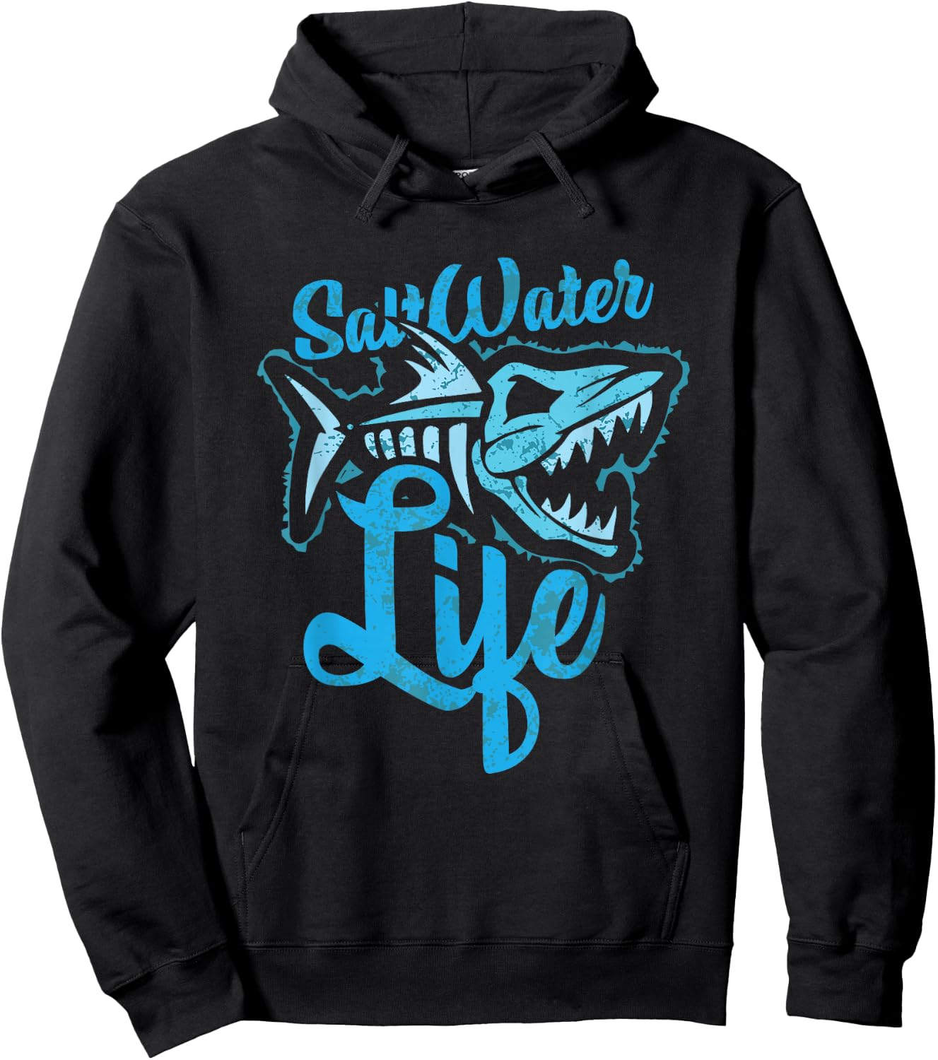 Saltwater Life Fishing Hoodie - Hoodie | Black