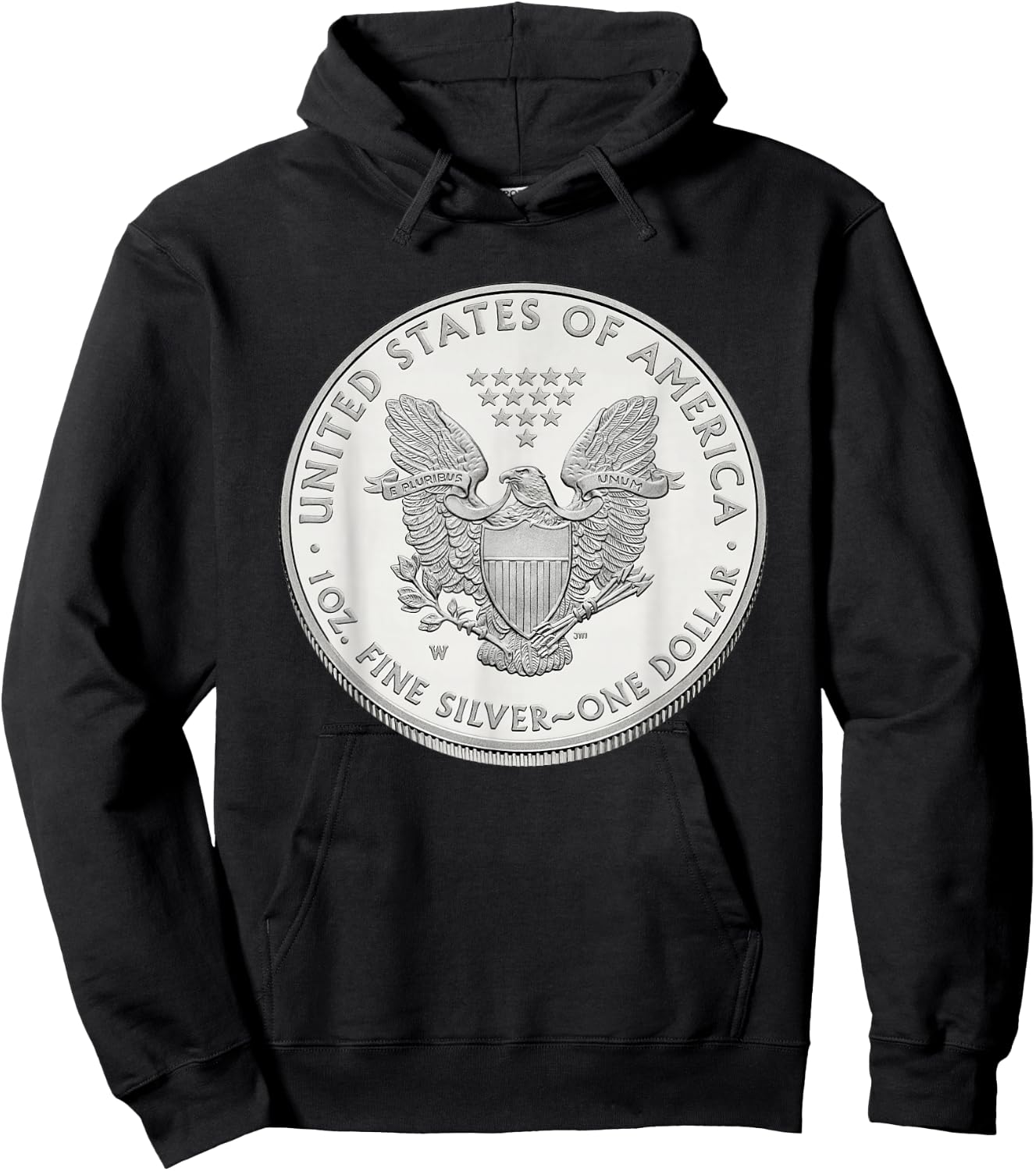American Eagle Silver Coin Bullion Hoodie - Hoodie | Black