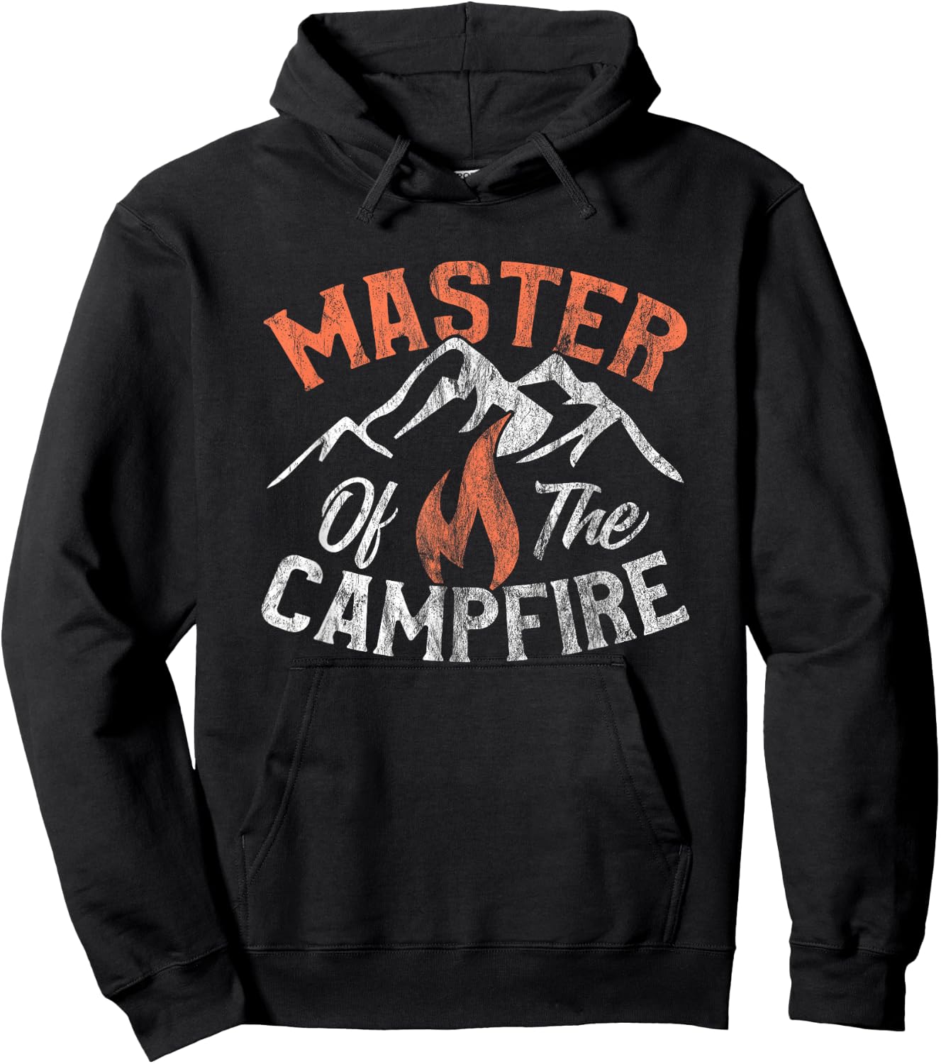 Funny Outdoor Camping Gifts Men Women Master of Campfire Small Hoodie - Hoodie | Black