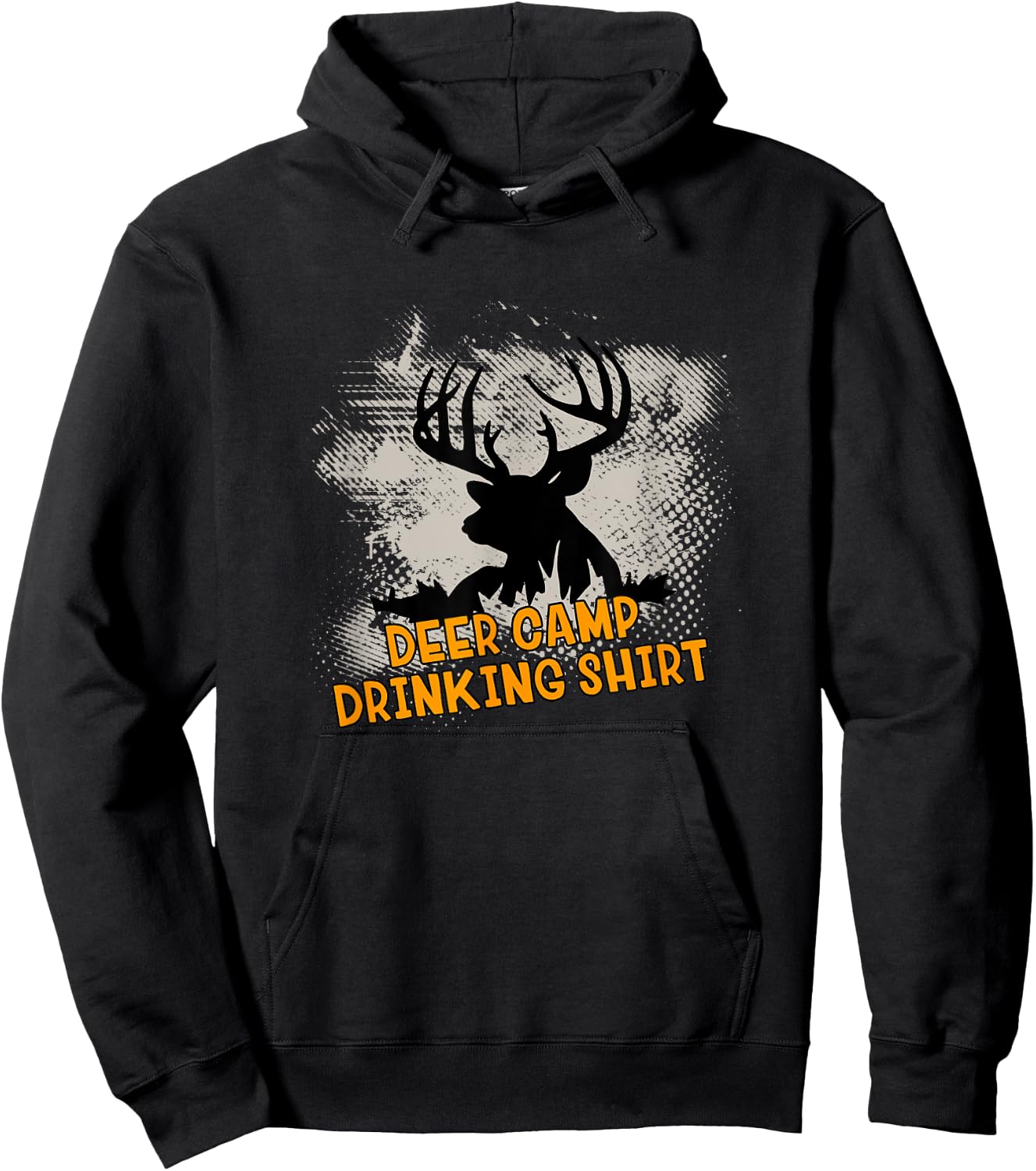 Deer Camp Drinking Shirt - Funny Hunting Gift Hoodie - Hoodie | Black