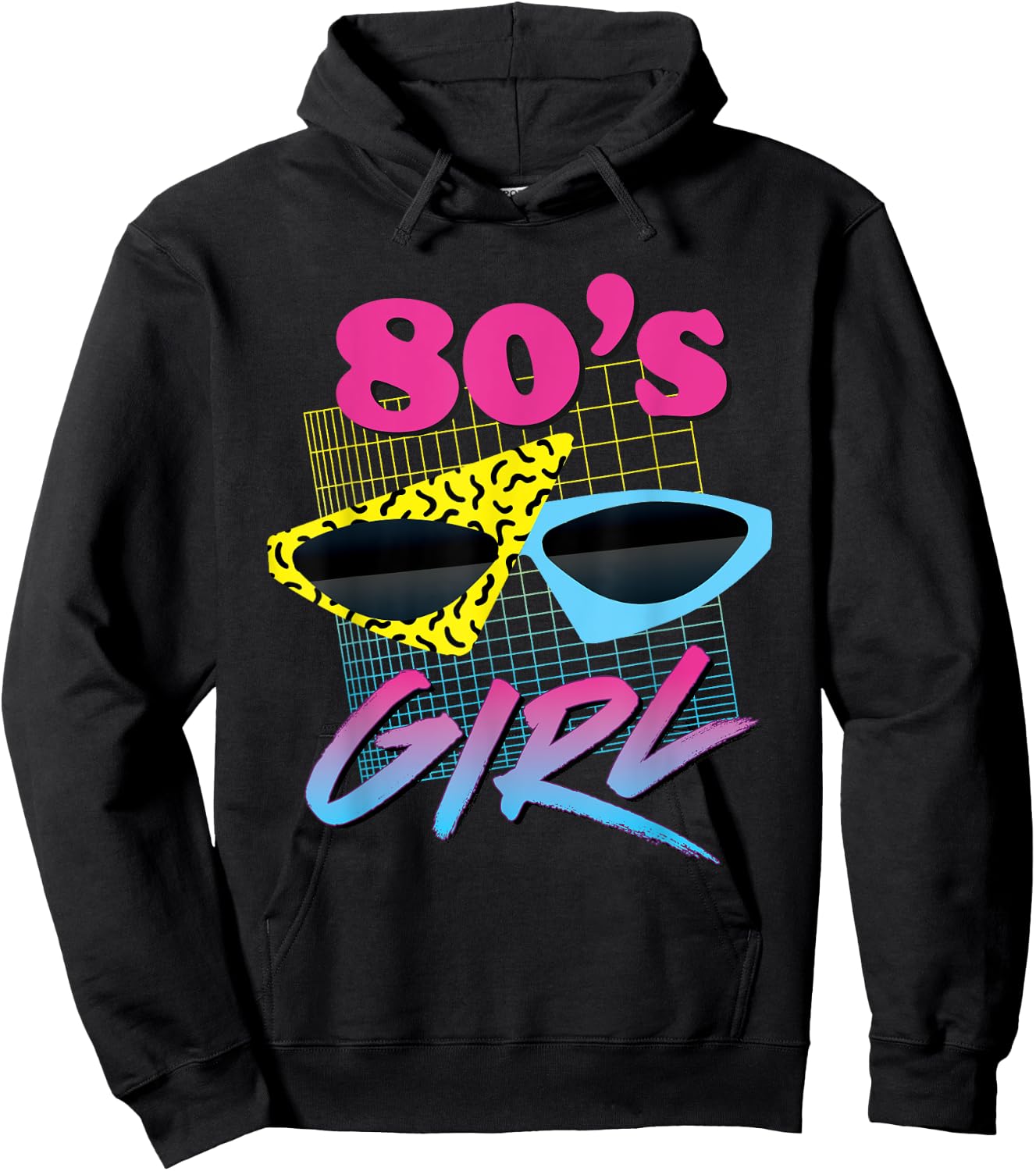 This is My 80s Girl Costume Party Hoodie - Hoodie | Black