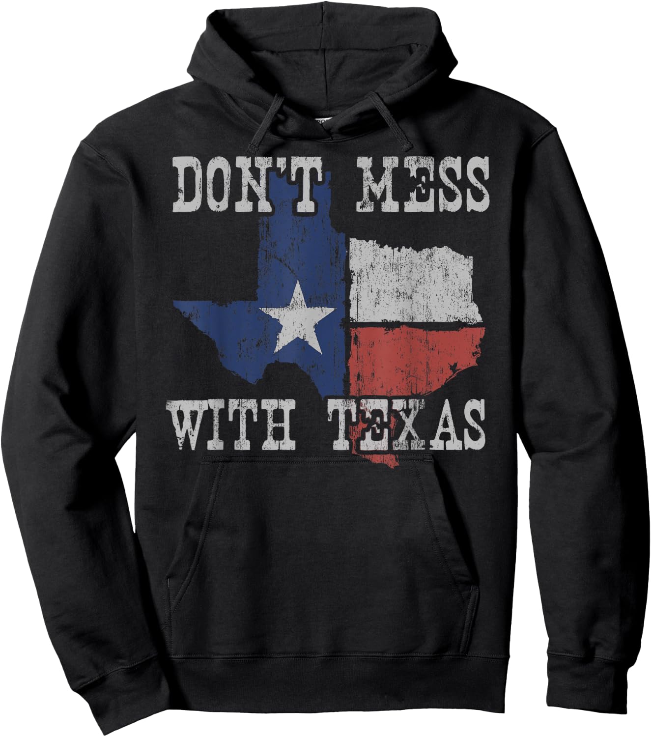 Don't Mess With Vintage Texas Longhorn Lone Star State Shirt Hoodie - Hoodie | Black