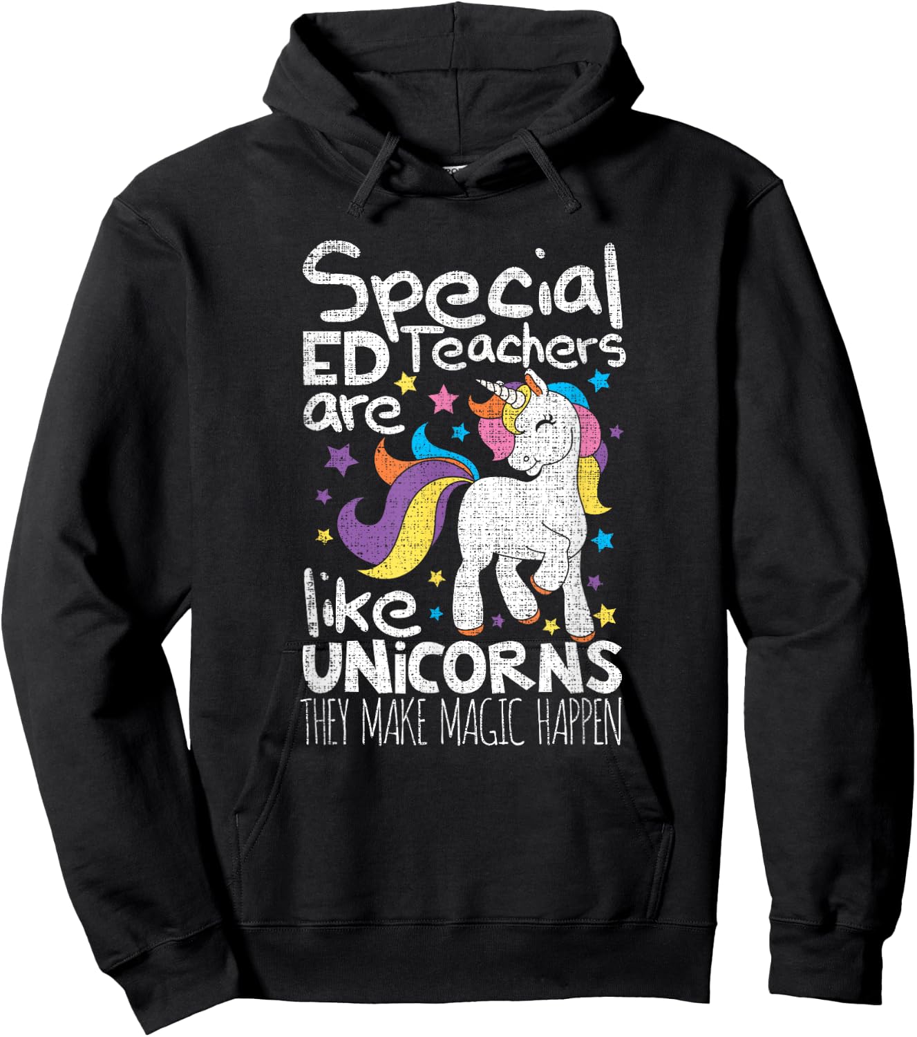 Special Ed teachers a like unicorns they make magic SPED Women Hoodie - Hoodie | Black