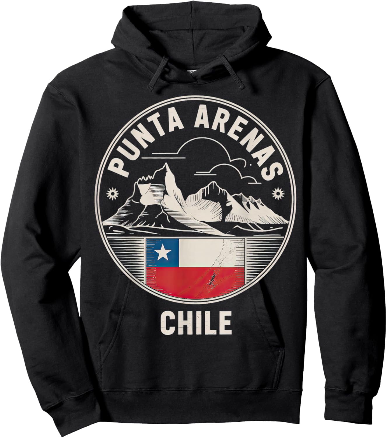 Punta Arenas Chile City Travel Design Hoodie - Hoodie | Black