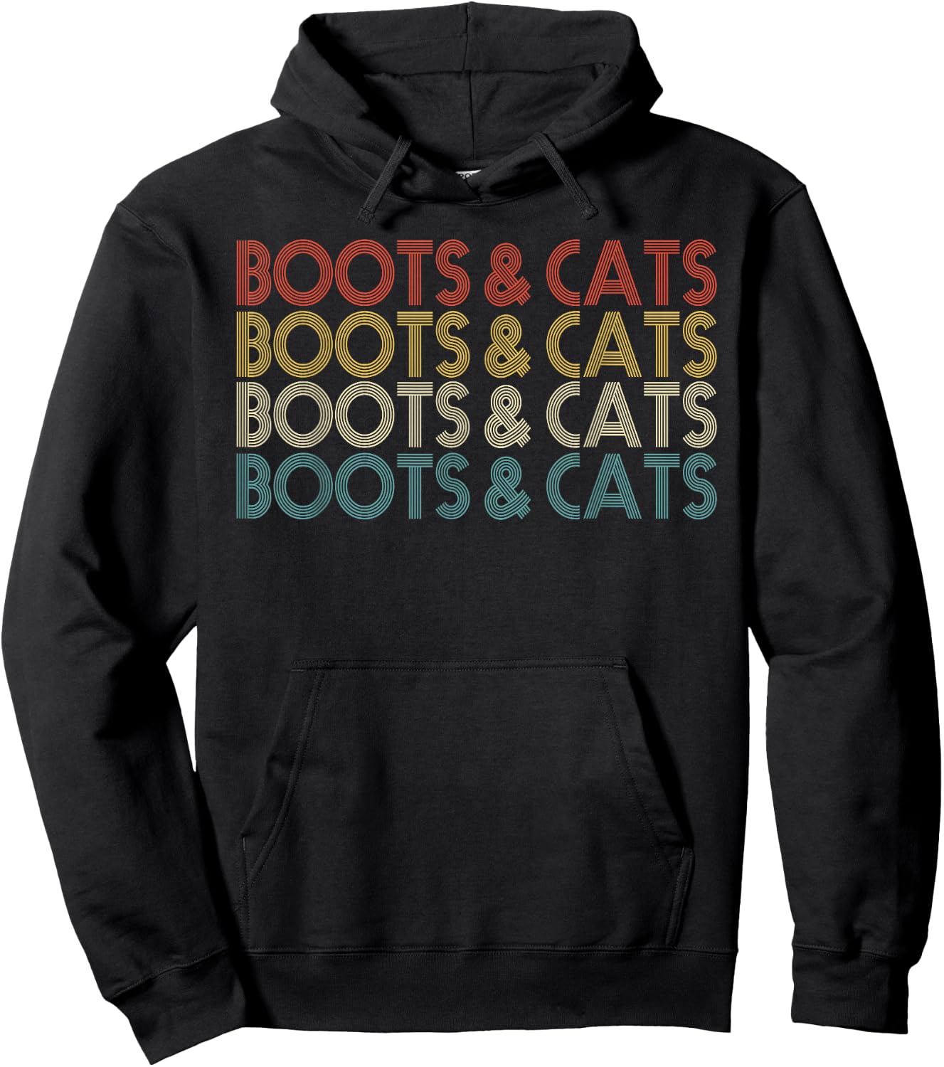 Boots and Cats Funny House & Techno DJ Hoodie - Hoodie | Black