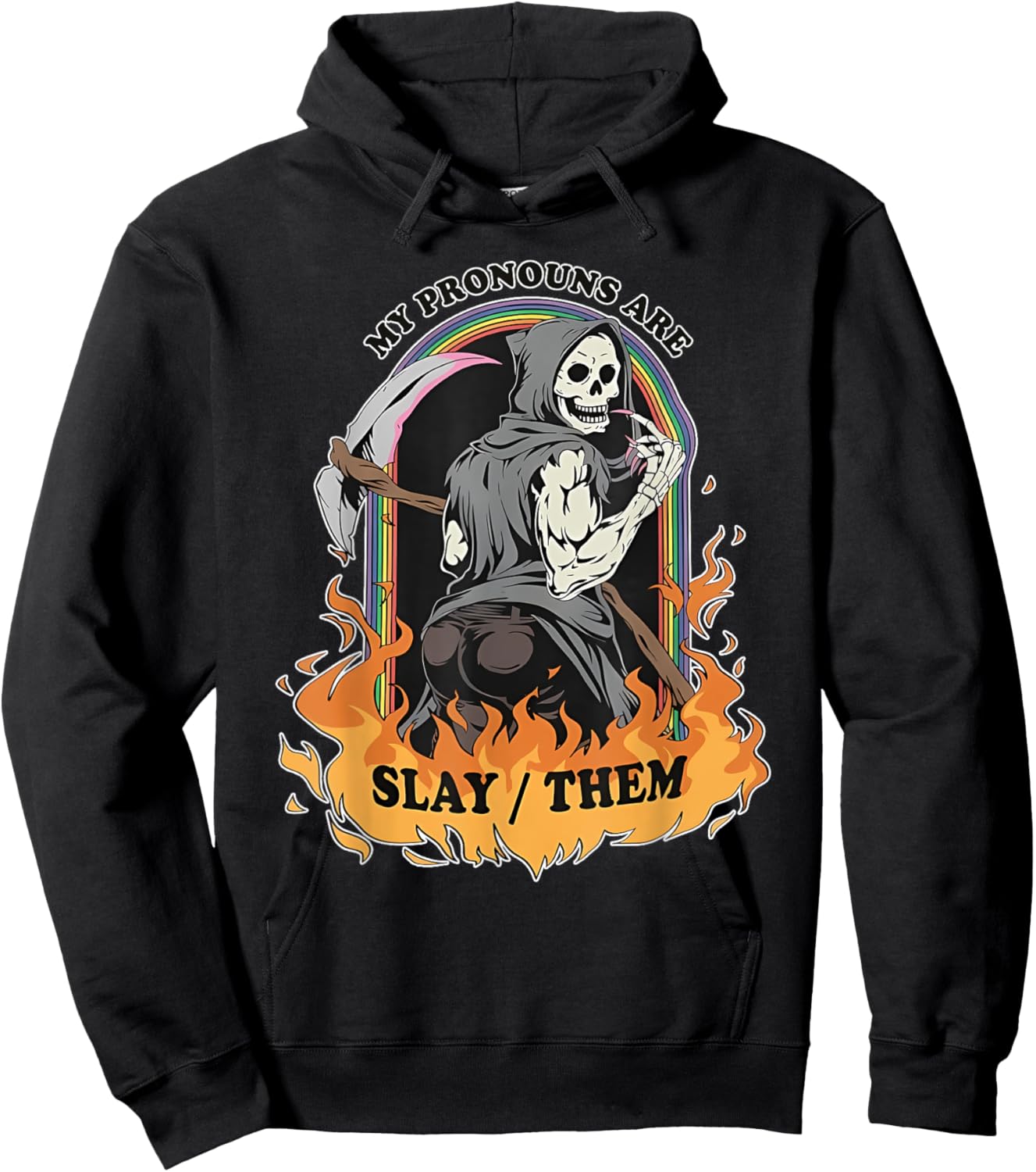 My Pronouns Are Slay/Them Hoodie - Hoodie | Black