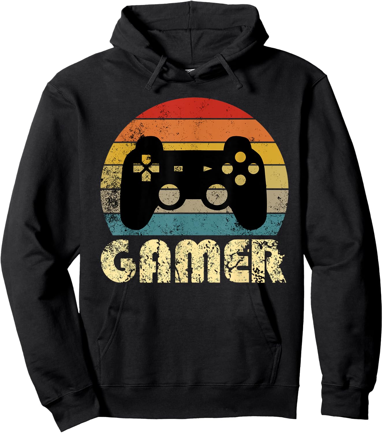 Retro Gamer Video Game Player Boys Teens Men Hoodie - Hoodie | Black