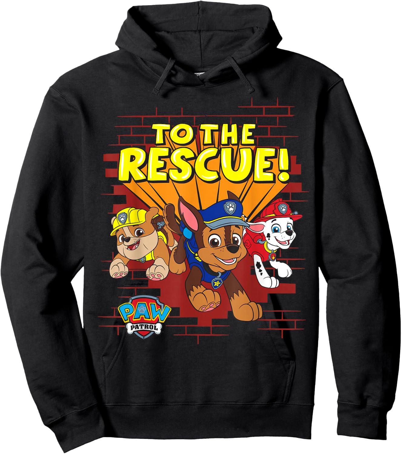 PAW Patrol Group "To The Rescue!" Hoodie - Hoodie | Black