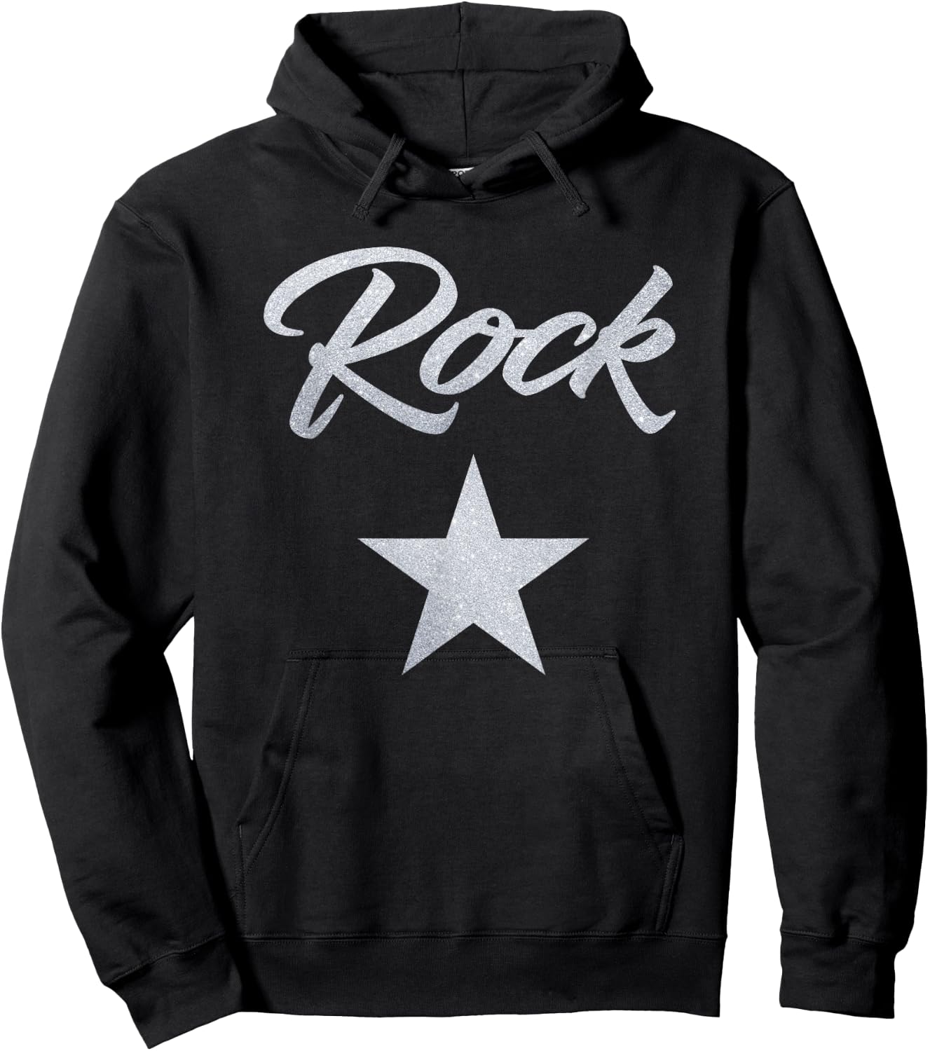Rock Star Rockstar Large Big Grand Hoodie - Hoodie | Black