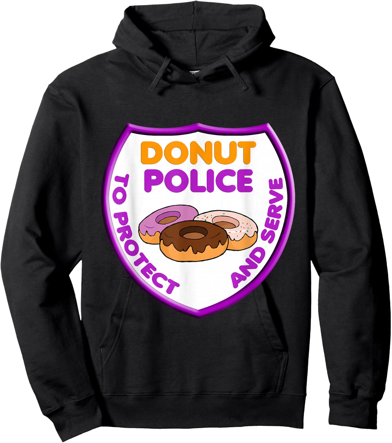 Donut Police Doughnut T Shirt Hoodie - Hoodie | Black