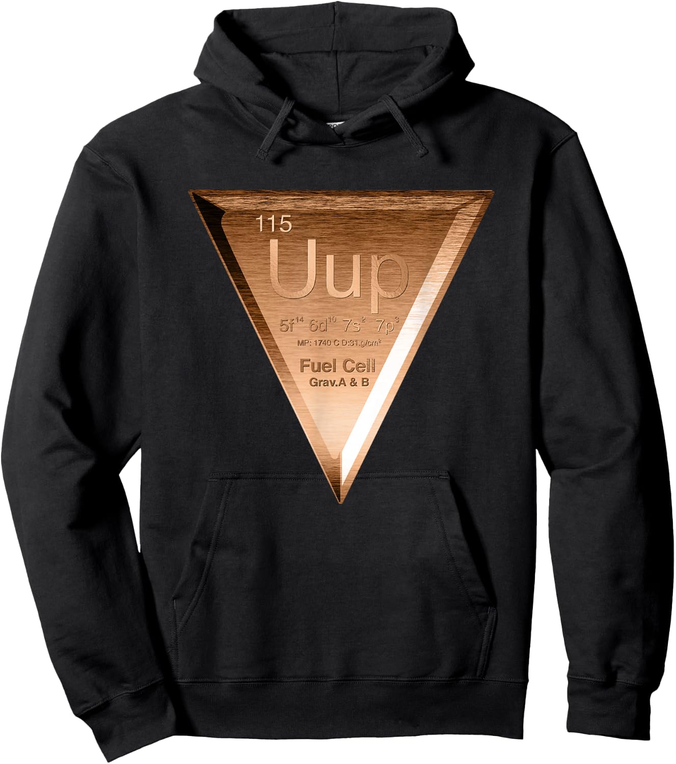 Ununpentium Element 115 Copper Fuel Cell Area 51 Alien UFO Hoodie - Hoodie | Black