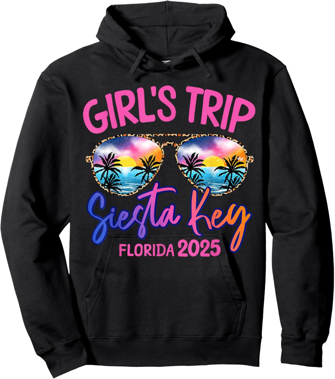 Girls Trip Siesta Key Florida 2025 Weekend Vacation Group Hoodie - Hoodie | Black