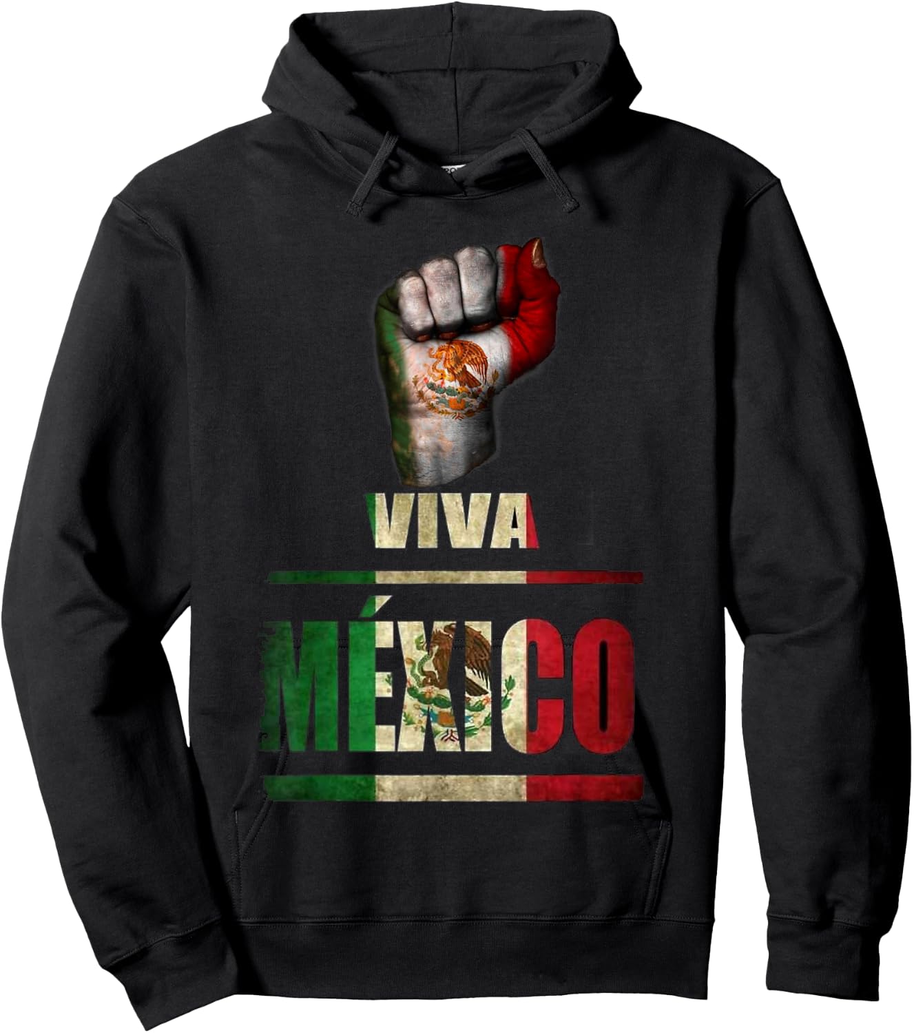 Viva Mexico Cabrones and Christmas Mexico Hoodie - Hoodie | Black