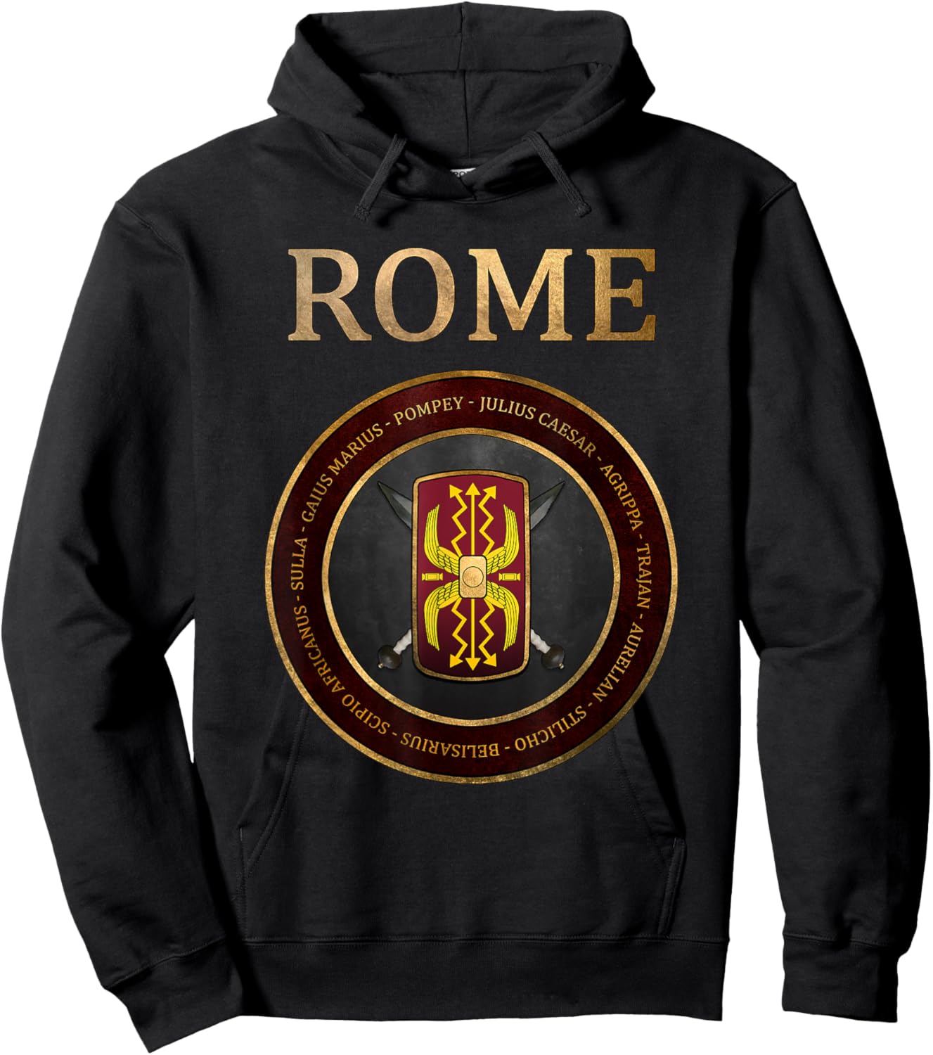 Ancient Roman Generals of Ancient Rome Hoodie - Hoodie | Black