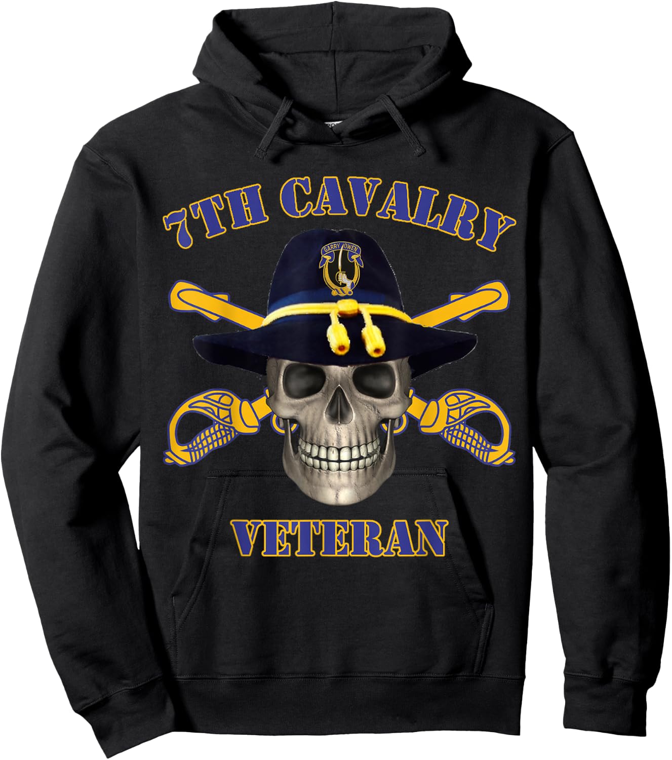 7th Cavalry - for Army Vets of Seventh Cavalry Hoodie - Hoodie | Black