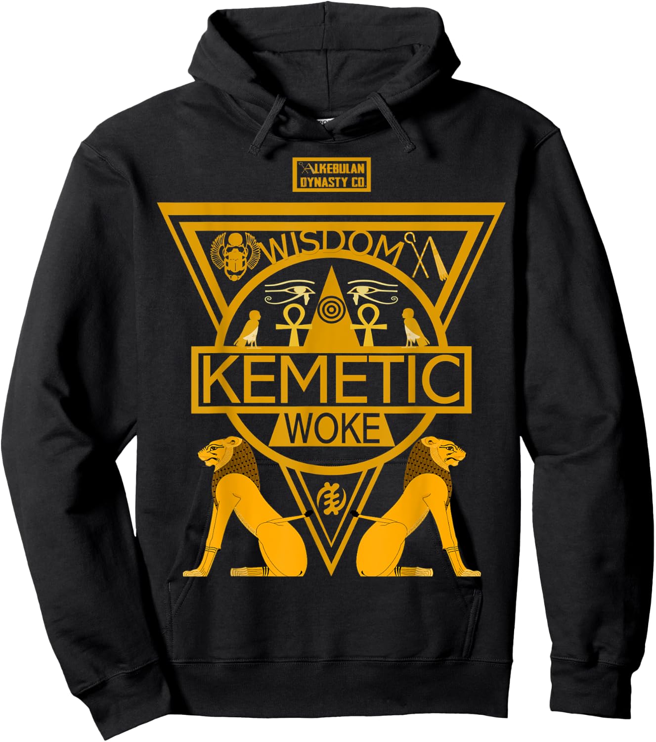 Kemetic Spirituality Ancient Egyptian Art Hoodie - Hoodie | Black