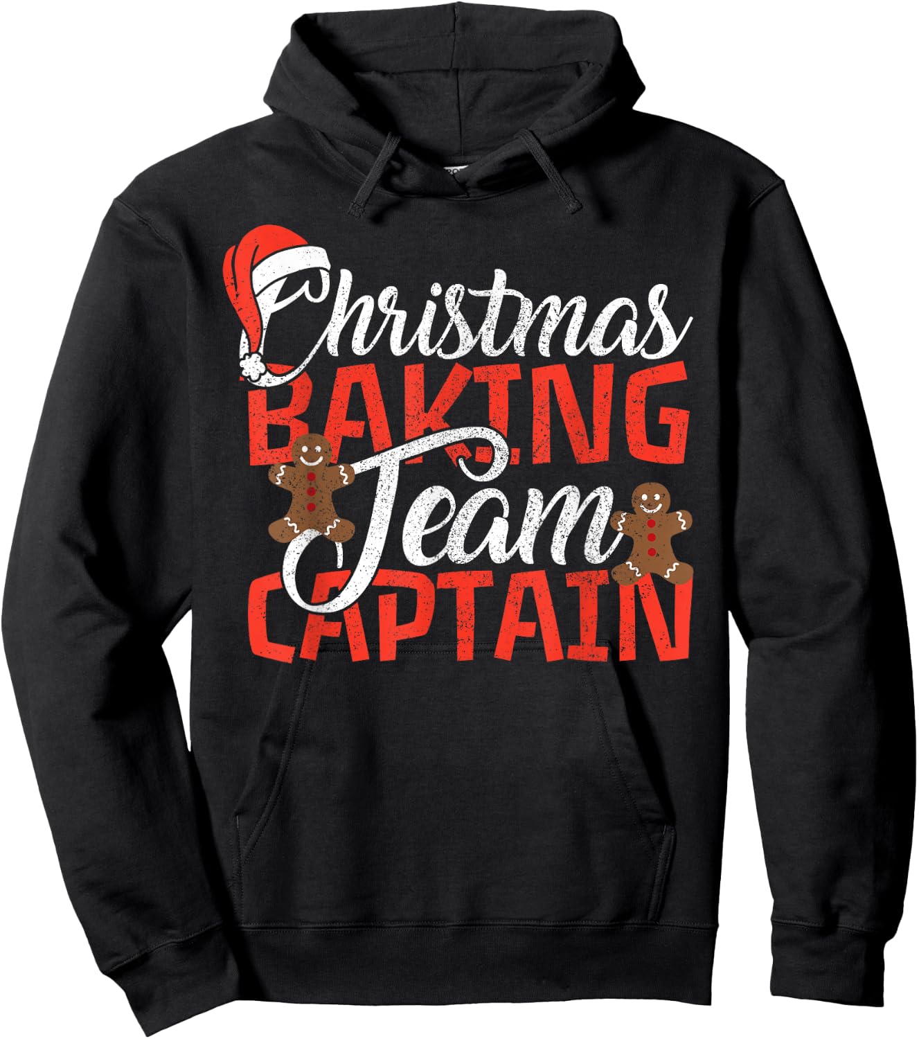 Christmas Baking Team Captain Shirt - Funny Xmas Baker Gift Hoodie - Hoodie | Black