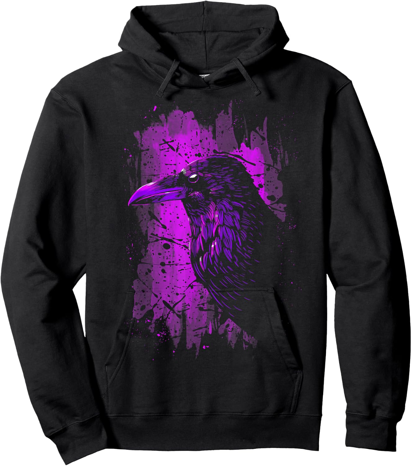 Crow purple colour Hoodie - Hoodie | Black