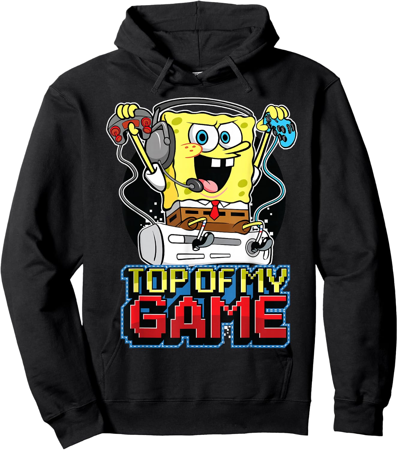 Spongebob SquarePants Top Of My Game Hoodie - Hoodie | Black