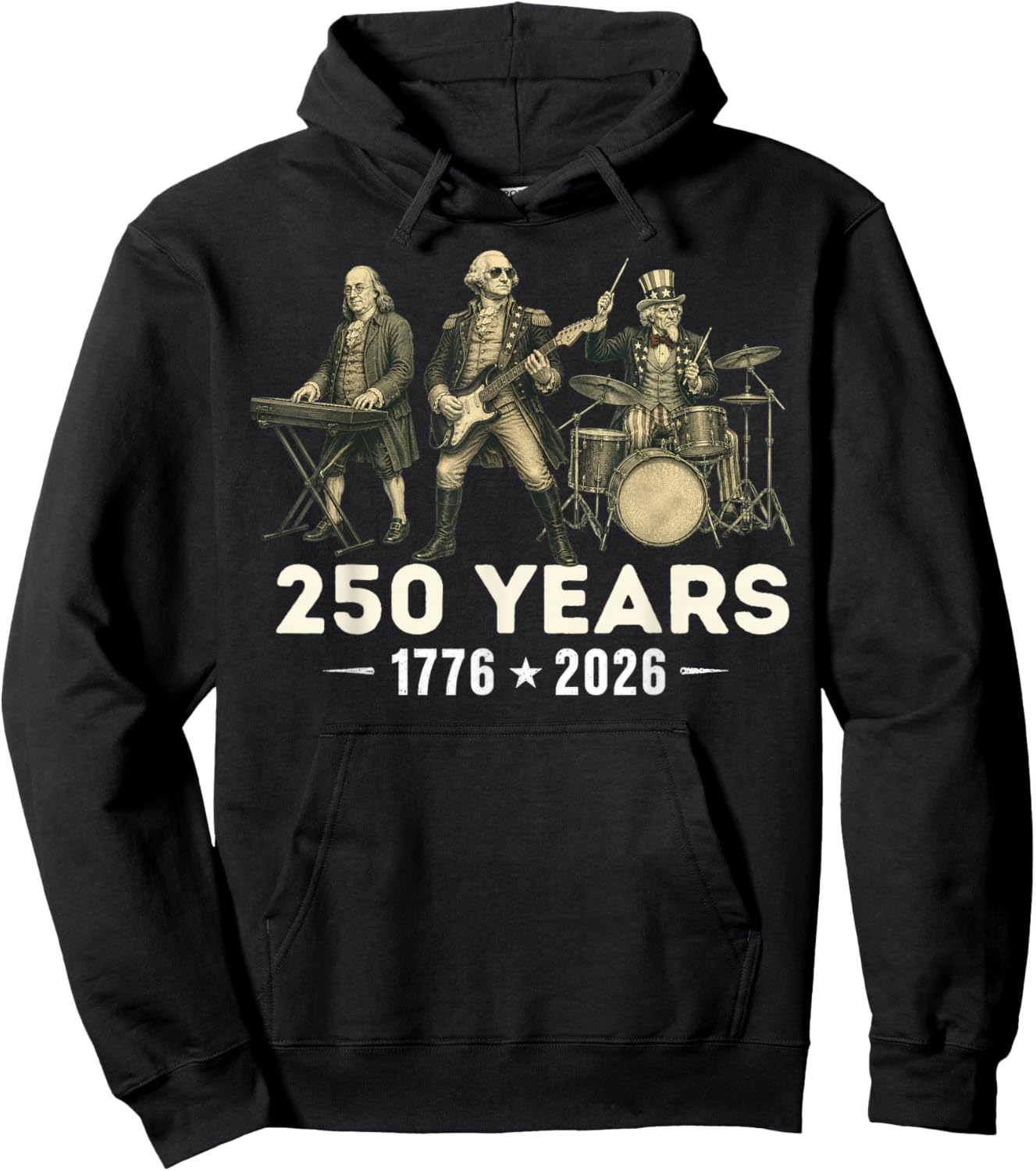 USA 250th Anniversary Party 250 Anniversary USA Men Women Hoodie - Hoodie | Black